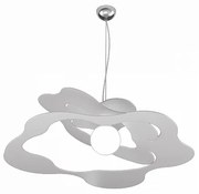 Ripples sospensione d.70 cm. 1 luce grigio 1158-s70-gr