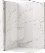 Parete doccia Rea Flexi Transparent / Chrome 80