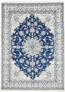 Nain Tappeto 170 x 240 Blu (Iran) Annodato A Mano
