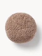 Cuscino decorativo rotondo in teddy Dotty