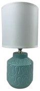 Lampada da tavolo Versa Lizzy Azzurro Ceramica 13 x 26,5 x 10 cm