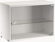 Vetrina con anta battente in vetro String System, larg. 58 x prof. 30 cm