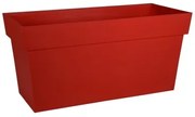 Vaso Autoirrigante EDA Tuscan Wall Rettangolare Rosso 79 x 35 x 39 cm