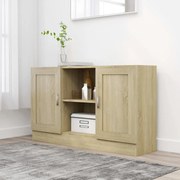 Credenza rovere sonoma 120x30,5x70 cm in truciolato