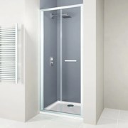 Porta doccia pieghevole Verve L 70 x H 190cm, Sp. 6 mm in vetro vetro senza finitura / trasparente profilo cromo