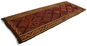 Kilim Tappeto 320x130 (Indian) Tessuto A Mano