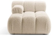 Modulo divano in bouclé beige (angolo sinistro) Bellis - Micadoni Home