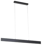 Lampada a sospensione grigio scuro incl. LED con telecomando - Casper