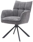 Set di sedie da pranzo grigia in imbottito 2 pz Marilla – Unique Furniture