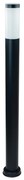 Paletto da Giardino 100cm acciaio inox NERO IK06 IP54 base E27