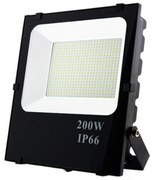 Faro proiettore Led 200W Nero da esterno IP65 Bianco Freddo 6000K M LEDME