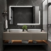 Specchio con illuminazione LED M23