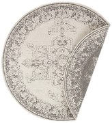 Tappeto da esterno grigio e crema , ø 140 cm Borbon - NORTHRUGS
