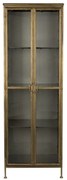 Vetrina in metallo color oro 64x184 cm Gertlush - Dutchbone