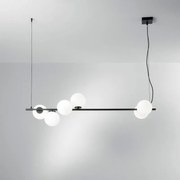 Lampadario Moderno Enoire nero 6x E14 LUCE AMBIENTE DESIGN