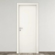 Porta tamburata battente Mood bianco L 80 x H 210 cm destra