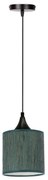 Lampadario a sospensione con filo PATTI 1xE27/60W/230V diametro 15 cm verde