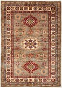 Kazak Tappeto orientale 140 x 100 Grigio (Pakistan) Annodato A Mano