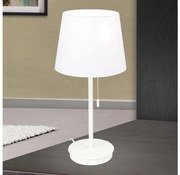 Orion LA 4-1205/1 - Lampada da tavolo con porta USB LUDWIG 1xE27/40W/230V bianco