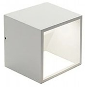 Applique Da Esterno Moderna Niko Alluminio E Vetro Bianco Led 9W 4000K