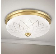 Orion DL 7-791/37 - Plafoniera PORTO 2xE27/40W/230V diametro 37 cm oro