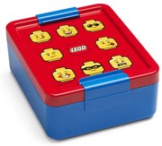 Scatola per snack blu con coperchio rosso Iconic - LEGO®