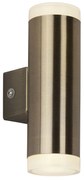 Applique Contemporanea Metro Policarbonato Ottone Trasparente Led 4W 3000K