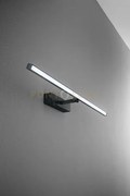 Riga applique led 12w 840lm cct 3000k 4000k 6000k in metallo nero ...