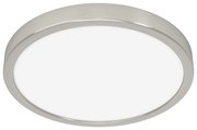 Plafoniera Moderna Fueva 5 In Acciaio Nichel Satinato Led Integrato 20,5W