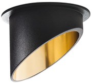 Kanlux 27324 - Lampada da incasso SPAG GU10/35W nero/oro