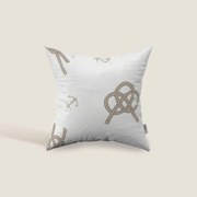 Marino cuscino in cotone disponibile in diverse colorazioni stile marinaresco bianco-beige