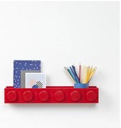 Mensola a muro rossa per bambini Sleek - LEGO®