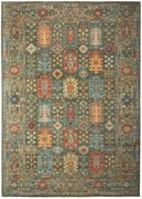 Samarkand Tappeto orientale 340 x 250 Verde (Pakistan) Annodato A Mano