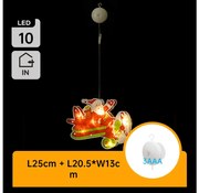Aigostar - Decorazione natalizia LED LED/3xAAA aeroplano natalizio 17cm