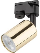 Faretto per sistema a binario TOP 1xGU10/10W/230V oro/nero