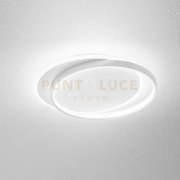 Christine p/s plafoniera led 3000k 5368lm 65w alluminio e metacrila...
