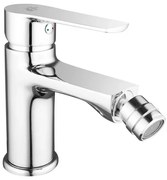 Miscelatore bidet cromato lucido con flessibili e piletta Juliette