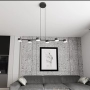 Lampadario a sospensione MEGARA 6 Nero 6xGX53