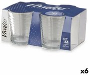 Set di Bicchieri Righe Trasparente Vetro 360 ml (6 Unità)