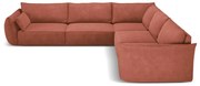 Divano angolare rosso (variabile) Vanda - Mazzini Sofas