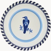 Set di 2 piatti piani Bird Patterned