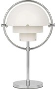 GUBI - Multi-Lite Portable Lampada da Tavolo White/Chrome GUBI