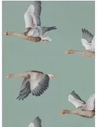 Sanderson Carta da parati Elysian Geese - Blue Clay