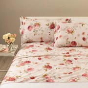 Completo Lenzuola in Cotone Eden Rose Matrimoniale Caleffi