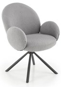 Sedia da pranzo KIVA, 1 pezzo, grigia