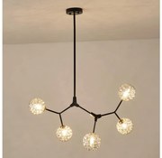 Lampadario a sospensione con supporto rigido 5xG9/15W/230V grigio