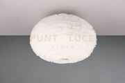 Furry plafoniera effetto piuma bianca d. 50cm 2 luci attacco e27