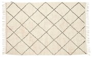 Hübsch - Rhomb Rug 120x180 Off-White Hübsch