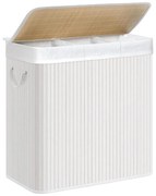 Cesto per la biancheria GUS bianco