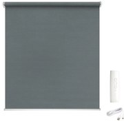 Tenda a rullo motorizzata oscurante MADECO Eroll grigio 104 x 250 cm